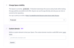 Protected Spaces example
