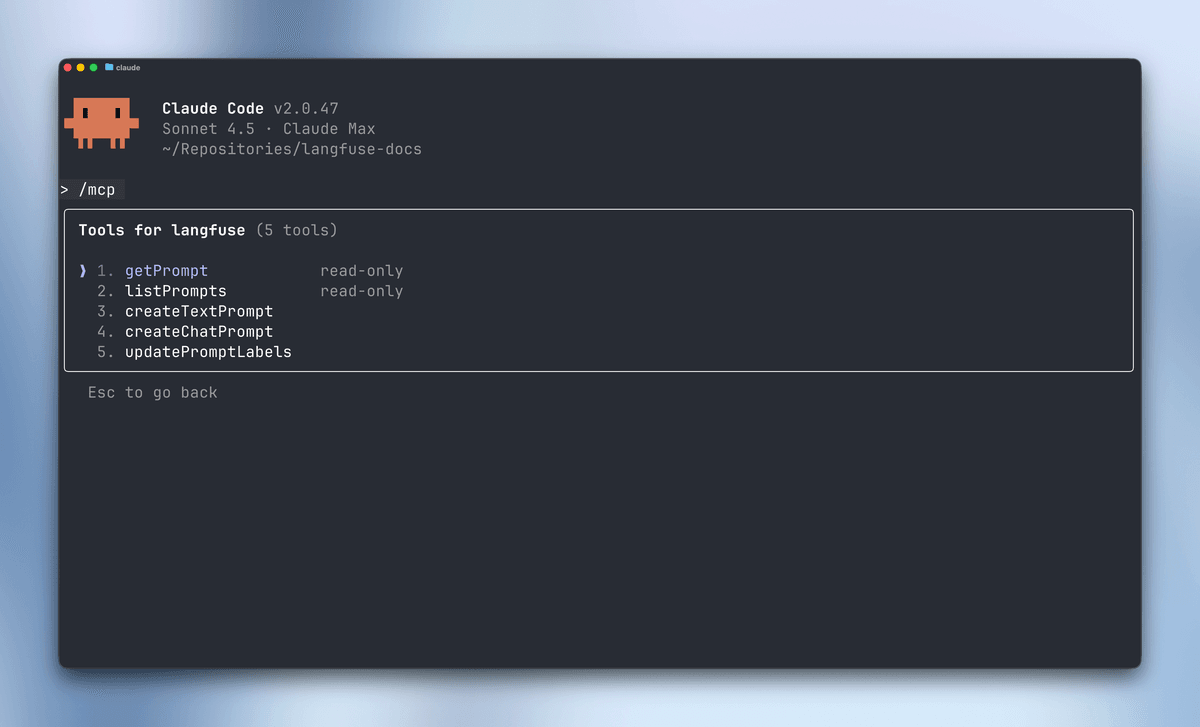 Hosted MCP Server for Langfuse Prompt Management