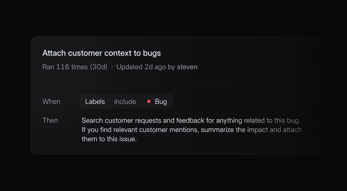 Customer context automation adding a summary of customer impact to the issue entering triage