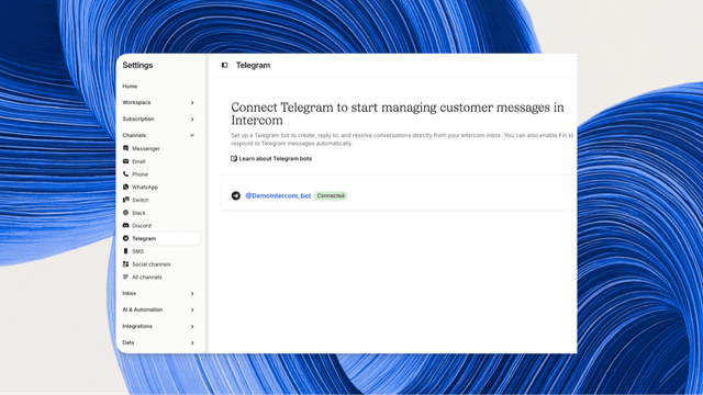 Telegram is now a supported channel