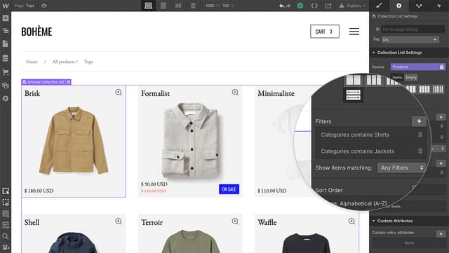 Create better browsing experiences with "or" collection filtering