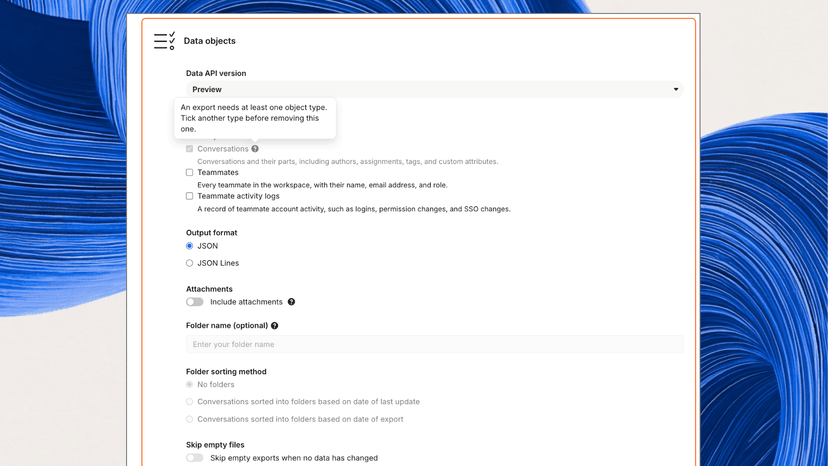 Export teammate and activity log data to your own storage, on schedule