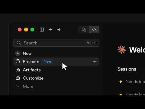 Projects are now a conversation with Claude