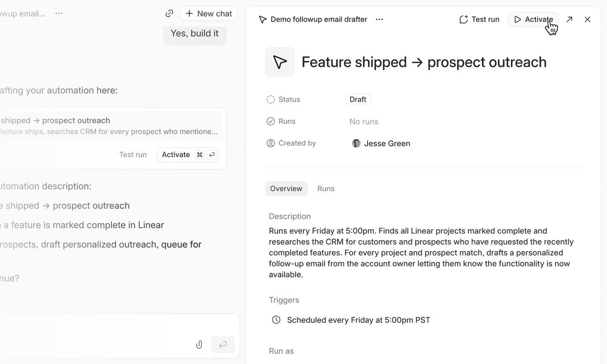 Automations in open beta, favorites, find in view