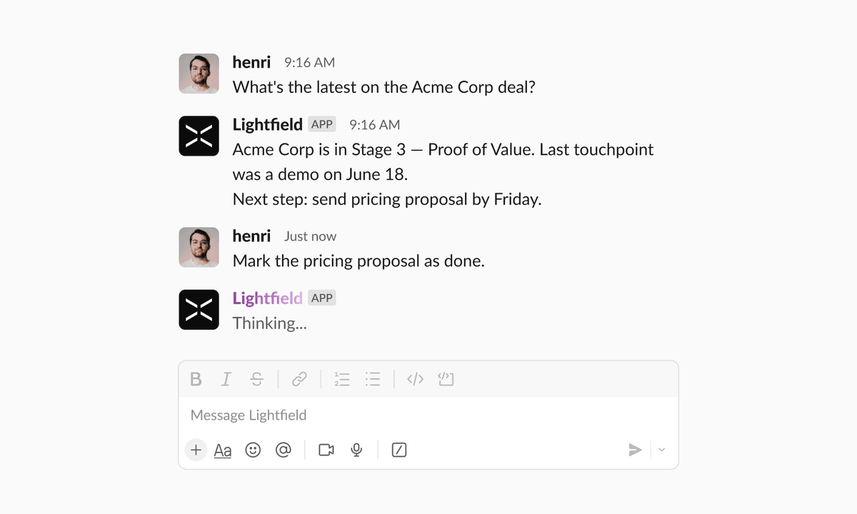 Slack agent, target list improvements