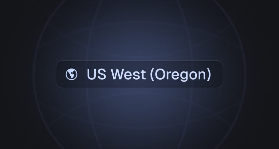 New region: US West (Oregon)
