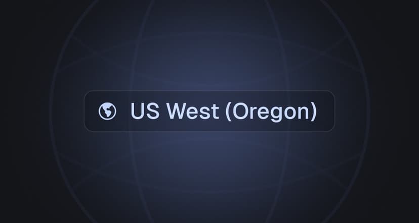 New region: US West (Oregon)