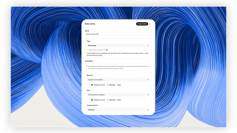 Build the metric you need, across your full history