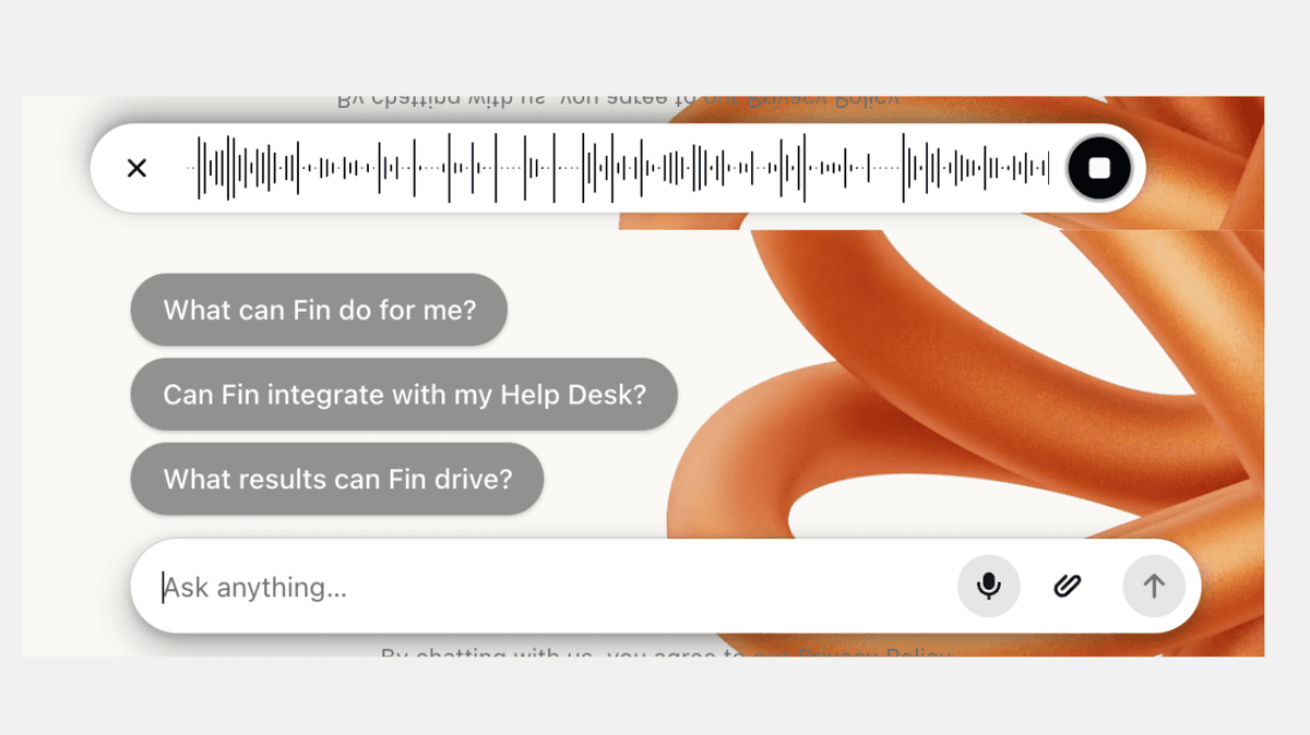 Voice transcription in the Messenger