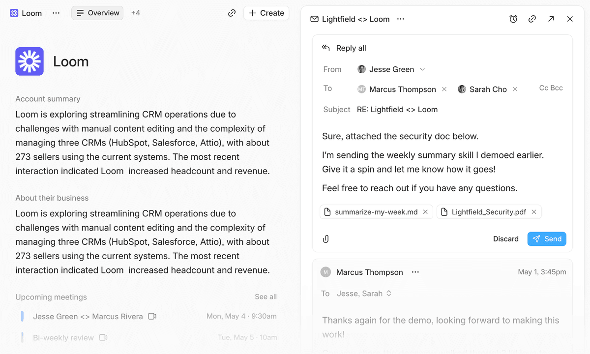 Email Conversations View